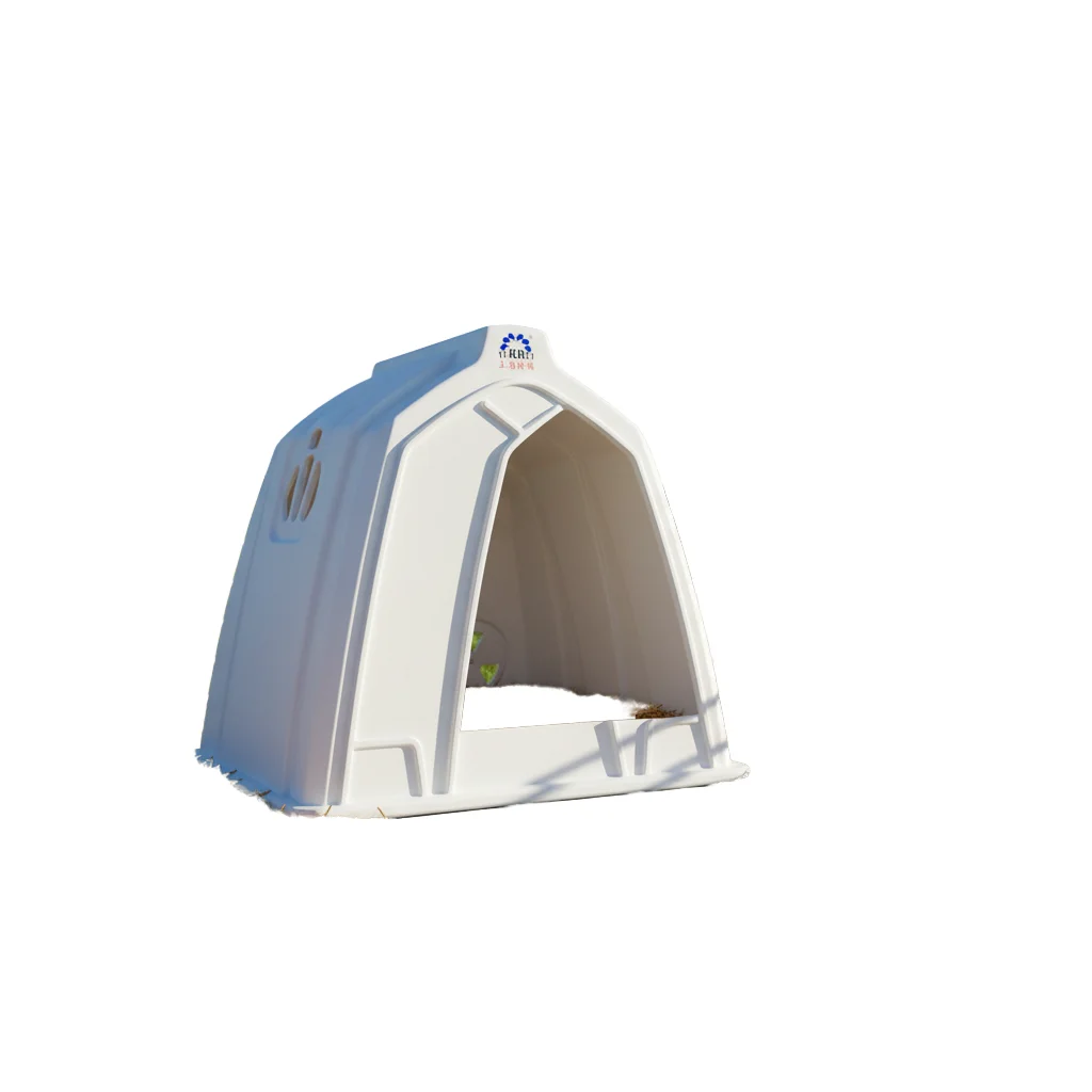 New Heavy Duty Calf Hutch Reinforced One-Piece Plastic Shelter For Dairy & Veal Calves UV Resistant & Easy Clean