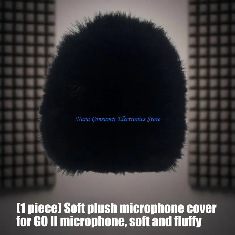 G7NE Durability Flocking Foam Microphones Cover For GO II Mics Wind Muff Eliminates Wind And Noise Filter Clear Voice for Record