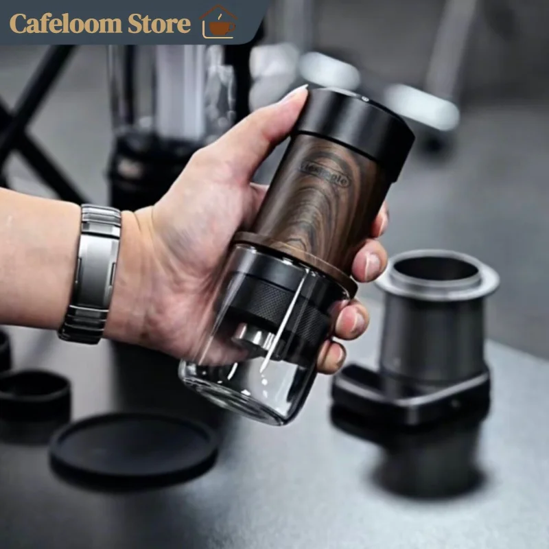 Viesimple 2 In 1 Hand Press Espresso Coffee Grinder M5 Portable Manual Extraction Machine For Outdoor Home Commercial Use