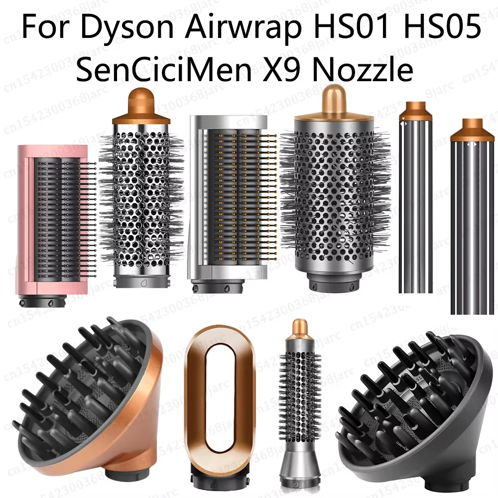 

Hair Styler Nozzle Auto Curling For Dyson Airwrap HS01 HS05 Sencicimen X9 Hair Dryer Accessories Multi Hair Curler Cylinder Comb
