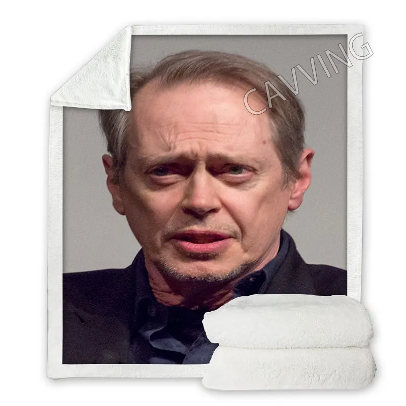 Steve Buscemi  3D Print  Sherpa Blanket Rectangle Blanket Textiles Fleece Wearable Blanket Throw Blanket Home Decor