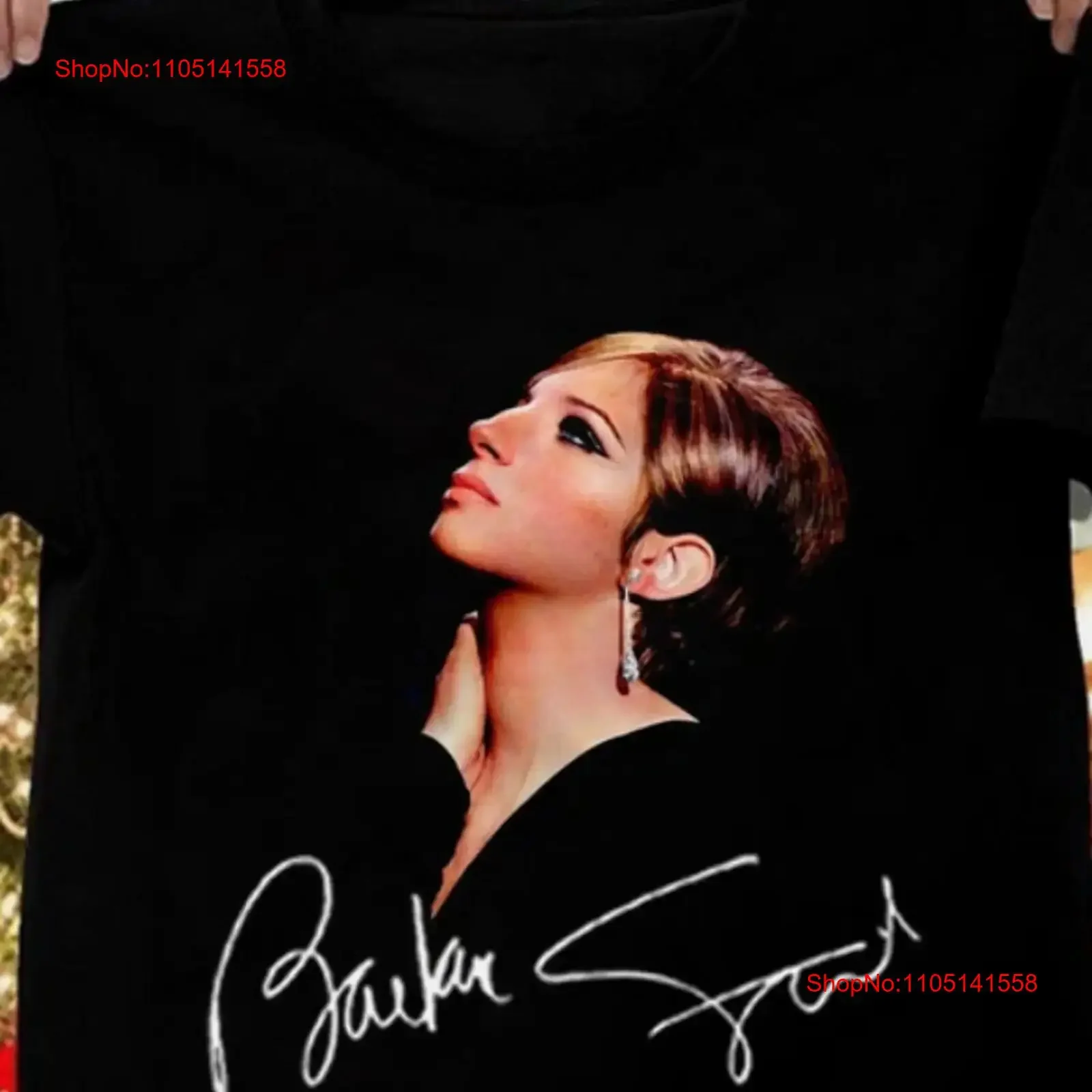 NEW Barbra Streisand signed black T shirt ALL COLOR sizes S 5XL vintage Washed Unisex graphic Comfortable Top For Everyday Wear