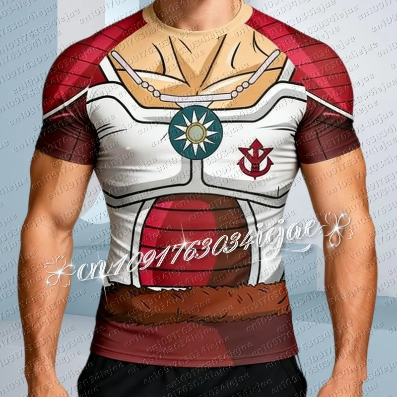 

Лидер продаж 2026: Футболка для фитнеса и тренировок в стиле Сайян из «Драгон Болл», летняя, семейная коллекция