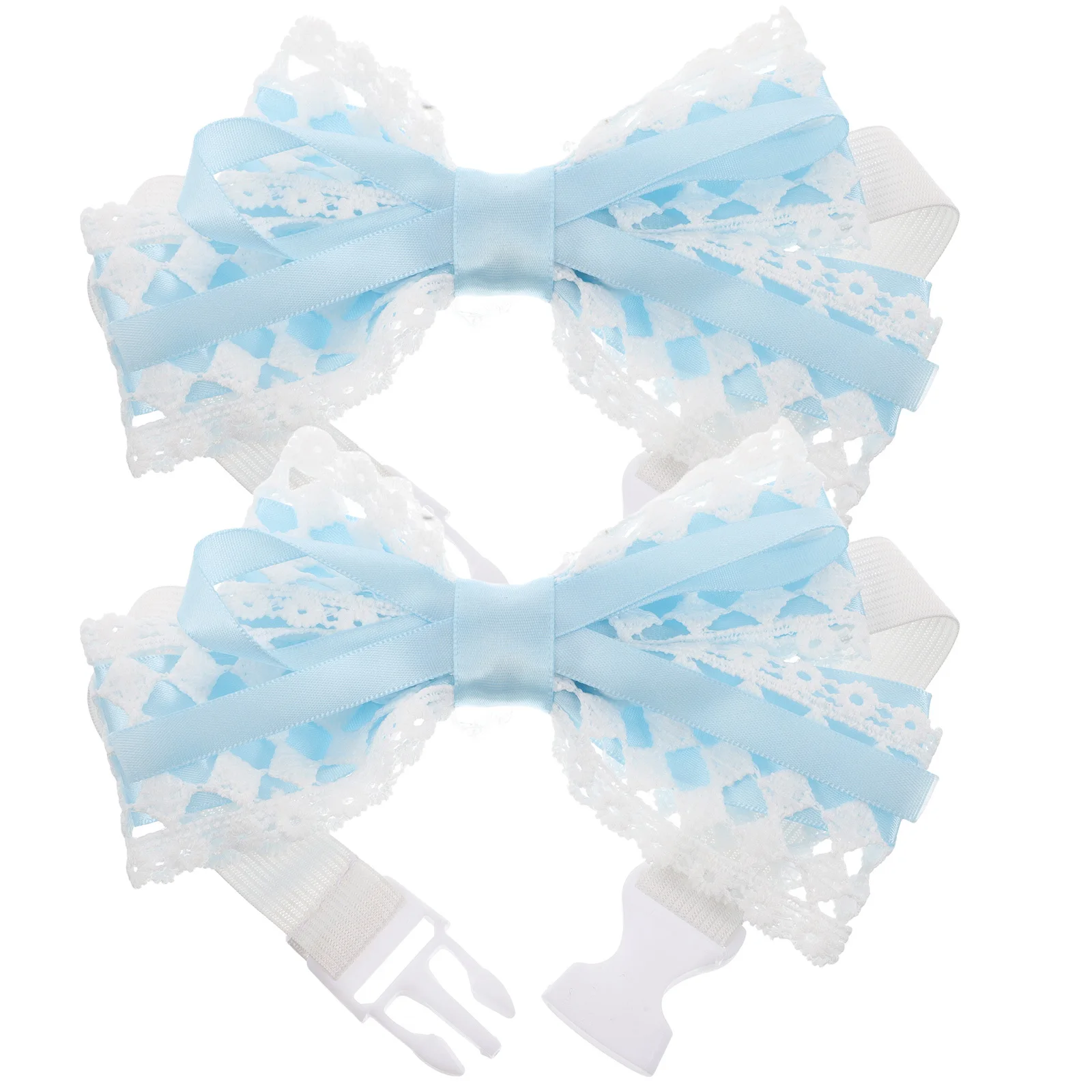 

2pcs Butterfly Curtain Tiebacks Bowknot Window Holdback Lace Edge Elastic Band Buckle For Drapes Purple Home Decor Accessories