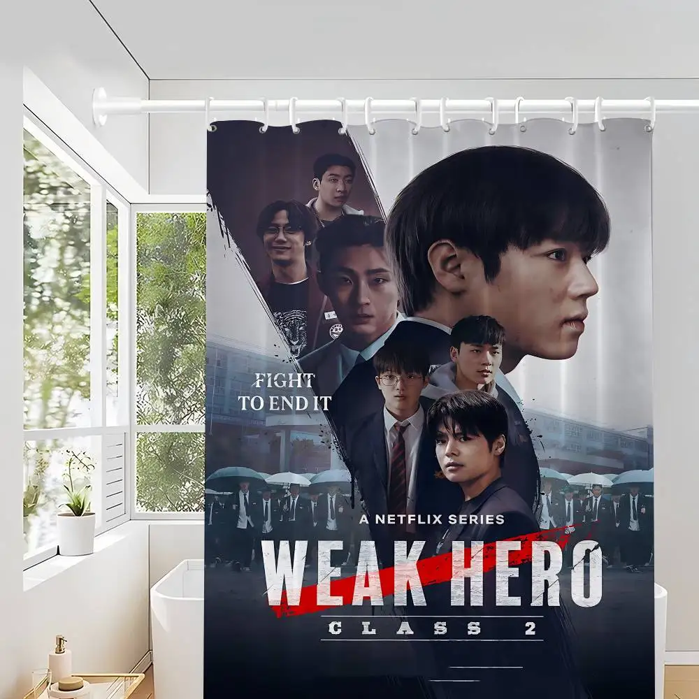 

1 шт., занавеска для душа W-weak H-hero Class, декоративная занавеска для душа для ванной комнаты, водонепроницаемая занавеска для душа с крючками