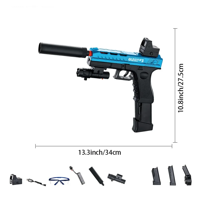 Garçons jouets pistolets électrique balle d'eau tirer éclaboussures balle pistolet jouet pistolet Sports de plein air CS jeu de tir pour enfants cadeau d'anniversaire