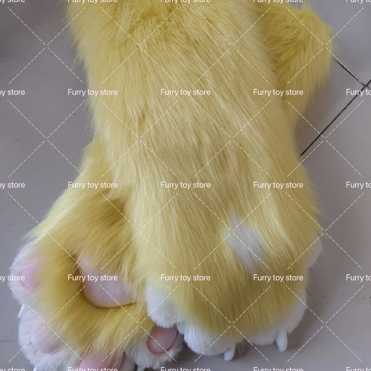 Furry PawsCustomized Long Gloves Customization Kigurumi Fursuit 1Pair Cartoon Furry Costume Paws Cosplay Costume Plash Kawai