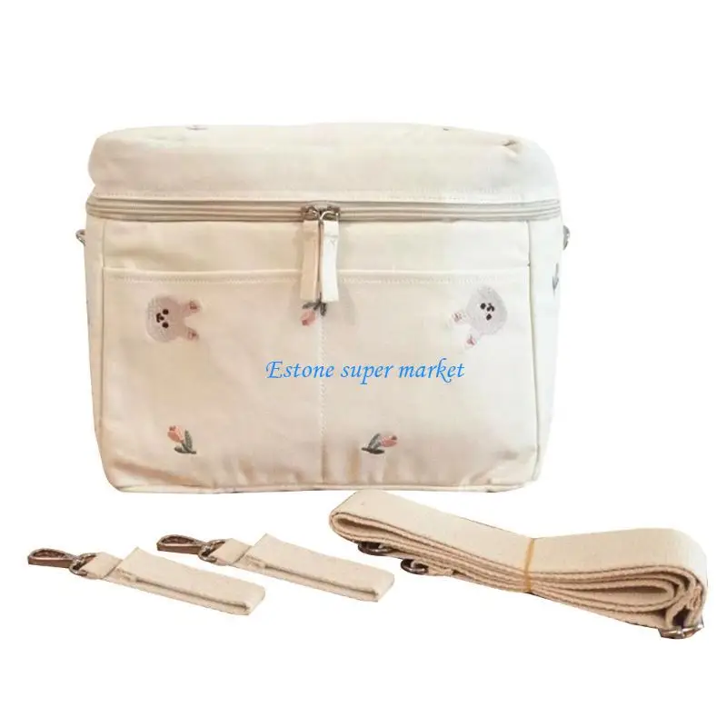 090B Stroller Bag Portable Mommy Bag Milk Thermal Insulation Shoulder Bag