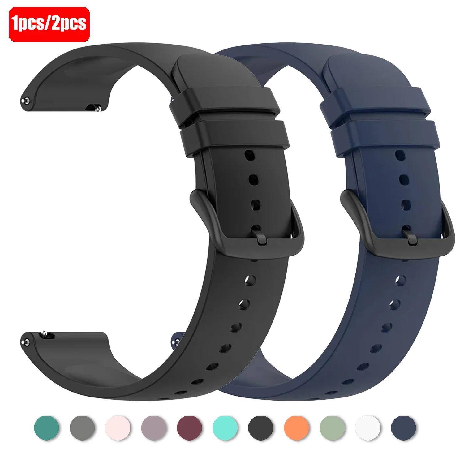 20/22mm Silicone Strap For Garmin Venu 4-45mm 3 2 2plus Band Forerunner 70 170 570 265 255 245 Music Vivoactive 6 Bracelet Belt