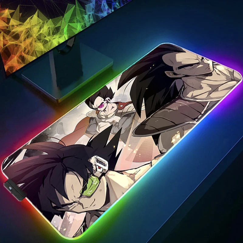 Podkładka pod mysz RGB LED D-dragon B-ball, gamingowa, antypoślizgowa, ochronna, na biurko, pod klawiaturę komputerową, podkładka pod mysz, antypoślizgowa.