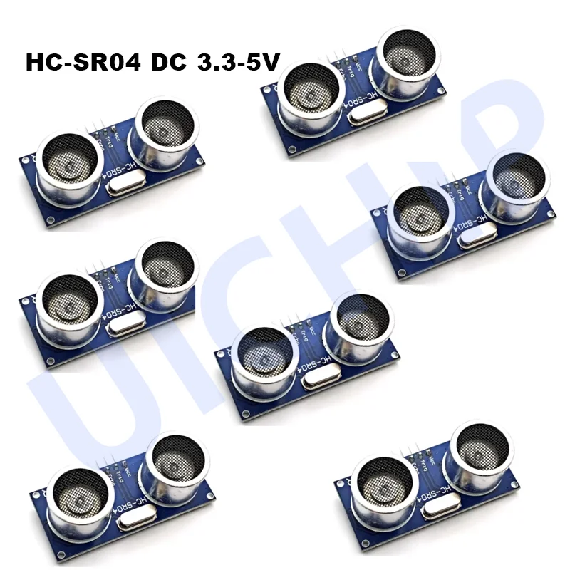 1-8PCS Ultrasonic Module HC-SR04 Distance Measuring Transducer Sensor for Arduino 3-5.5V Ultrasonic Wave Detector Ranging Module