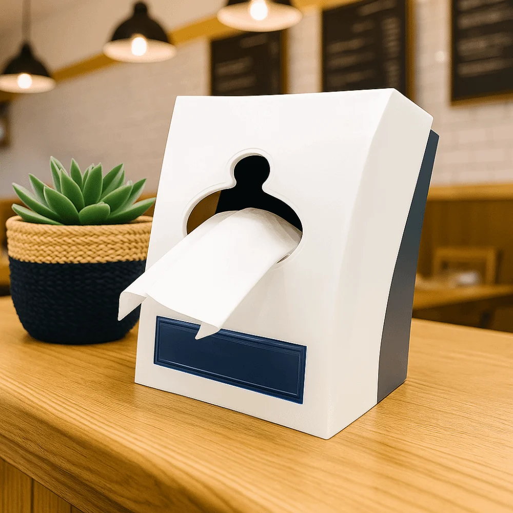 

Durable Multi-Functional Napkin Holder Plastic Non-slip Toothpick Box Stable Paper Roll Holder Food Service