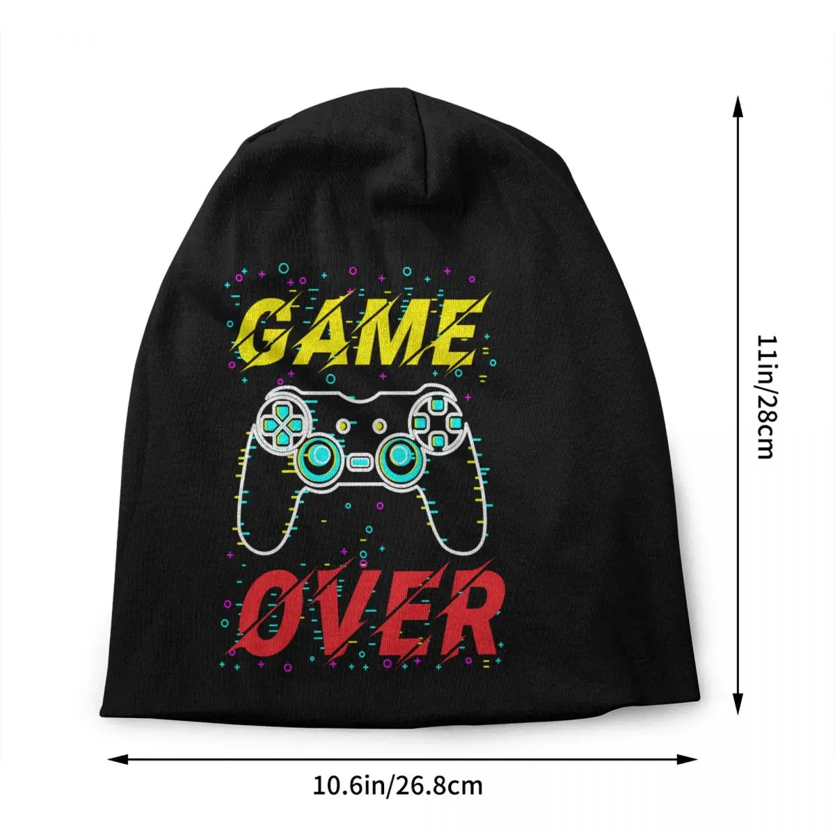 Custom Gaming Gamer Skullies Beanies Caps Streetwear Winter Warm Knitted Hats Unisex Adult Video Game Controller Gift Bonnet Hat