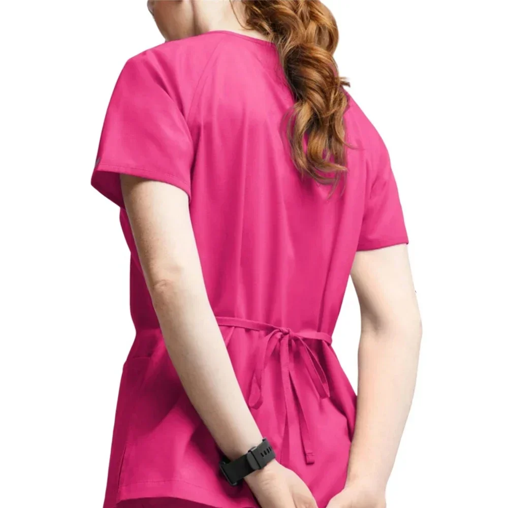 Uniforme de propormédicale multicolore pour femmes, uniforme de gIslande, manches courtes, pantalon Y +, vêtements de travail pour infirmières, animalerie, médecin