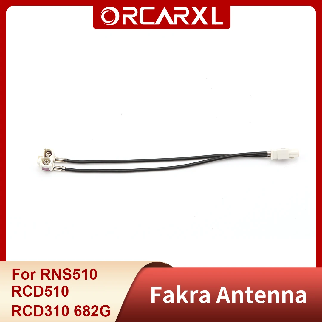 

For Volkswagen RNS510 RCD510 682G Head Unit FAKRA 2 Female in 1 Male Antenna Radio Adapter Audio Cable Fakra Cable Wire Harness