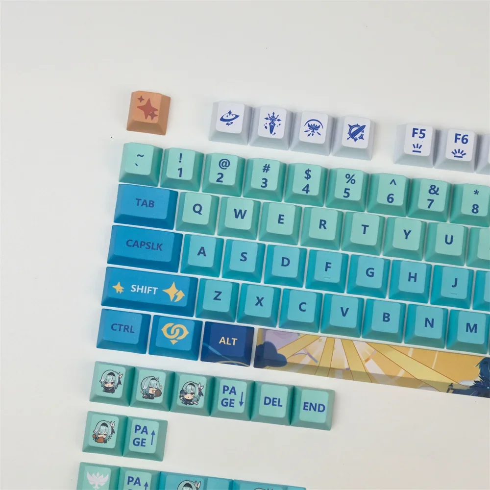 

Keycap PBT sublimation animation two-dimensional mechanical keyboard cherry keys full set