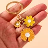 995-9df1eb.jpg Fashion Daisy Flower Keychains Bag Charm Accessories