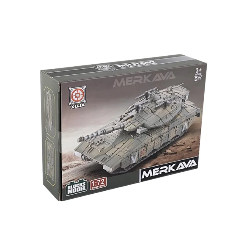 1/72 Israele Merkava Carro Armato di Battaglia Principale Modello Creativo Militare Serie Building Blocks Decor Giocattoli Assemblati Per I Ragazzi Regali di Natale