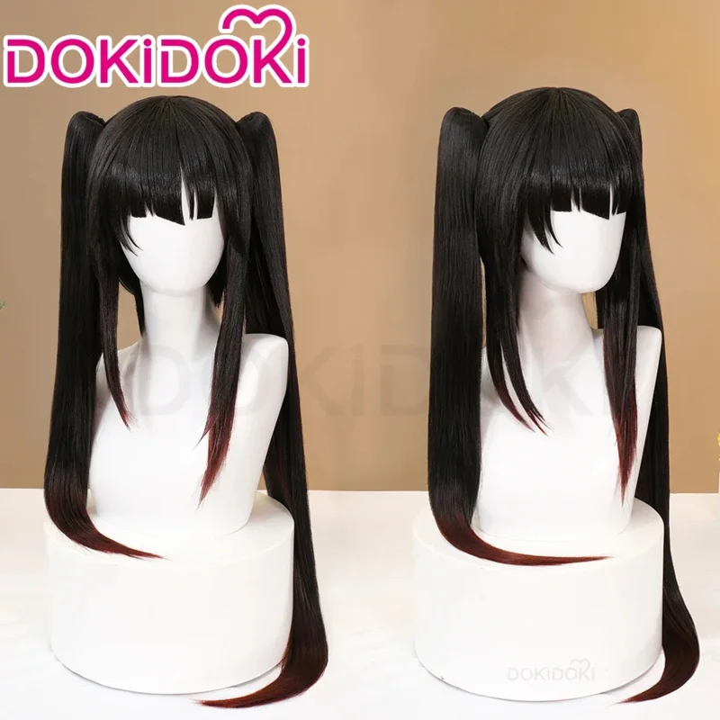 Nuevo STOCK Anime Date A Live Cosplay peluca DokiDoki mujeres lindo 100 cm pelo largo Tokisaki Kurumi 1;s'6,y;9'b,5;