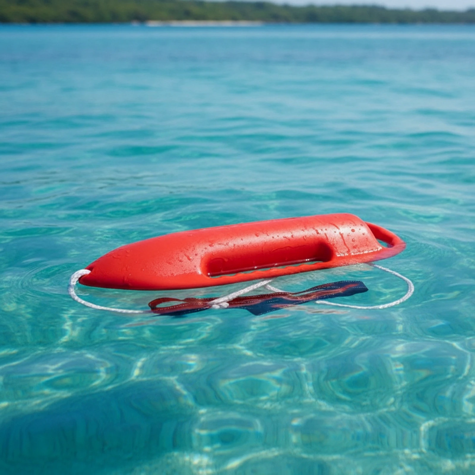 Torpedo Buoy Sturdy Rescue Buoy with Rope Resistant Adjustable for Lifeguards, Beaches, Swimming Pools