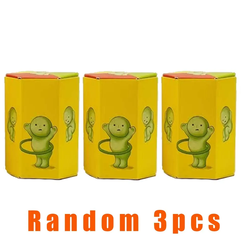 Geschenk: Mehrteilige Serie Leuchtender Grüner Puppen-Blindbox – Überraschungs-Actionfiguren als Desktop-Deko-Modellspielzeug