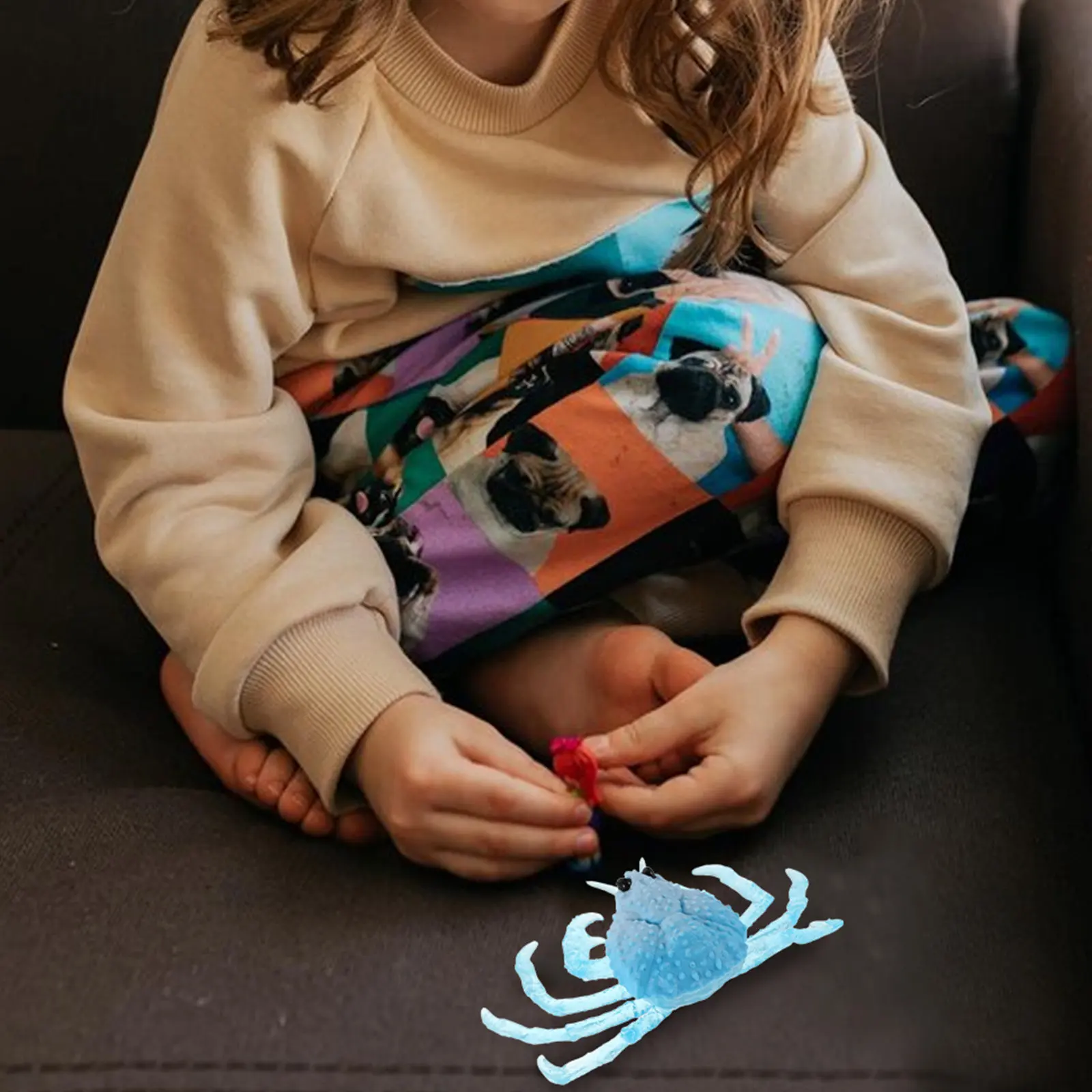 

Marine Animal Representation Soft Squeezeable Realistic Crab Design for Kids Ocean Learning Activity Science Education