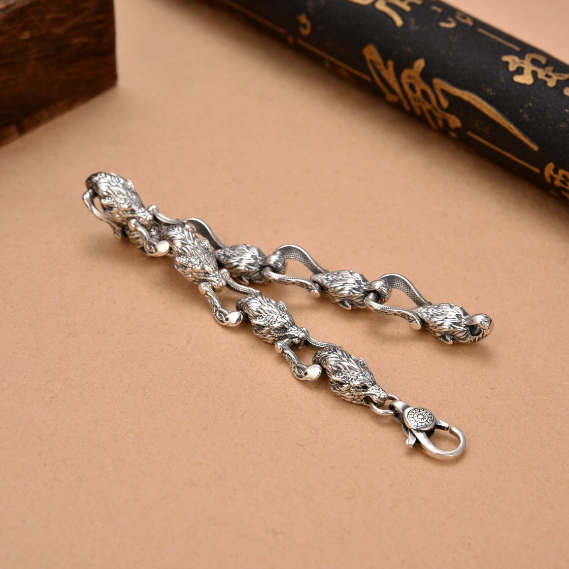 New Wolf Head Connected Bracel - Men Accessories Ring And Bracelet recension och pris