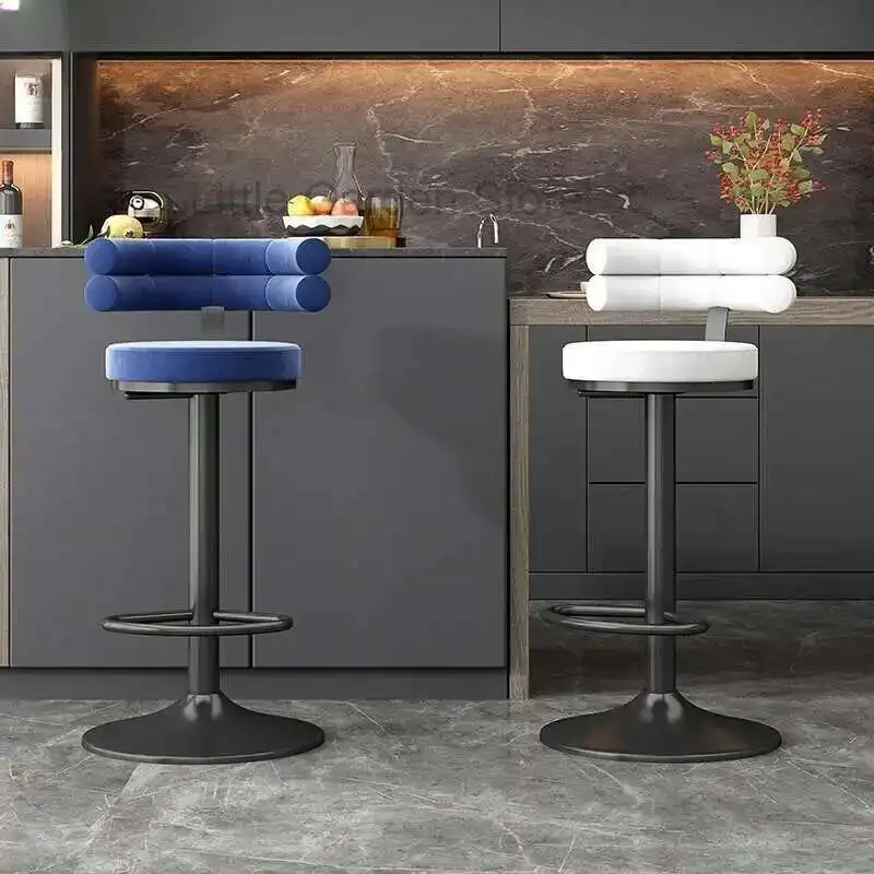 

Chairs for Cafeteria Furniture Nordic Swivel Chair Cafe Make Up Transparent Leather Gamer Ergonomic Kitchen Bar Backrest