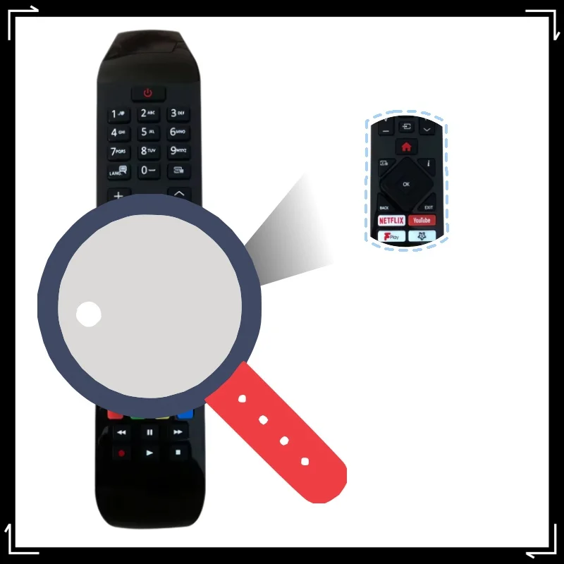 RC-43141 Full-Function Replacement Remote Control for Hitachi TV Models 32HEV210U 32HEV220U 32HB26J61U 50HK25T74UH