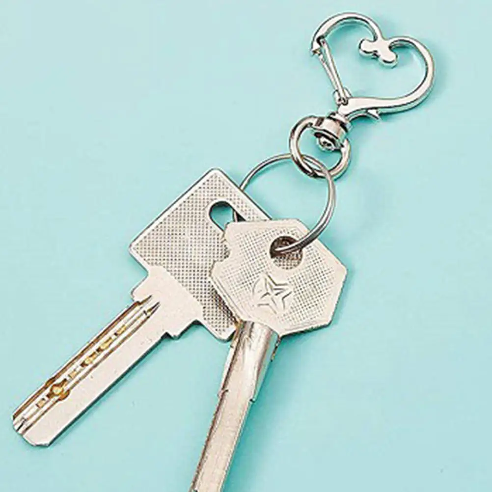 

60 шт. застежек-крючков в форме сердца для рукоделия, креативные крючки для изготовления украшений, компактные принадлежности для создания ожерелий и браслетов