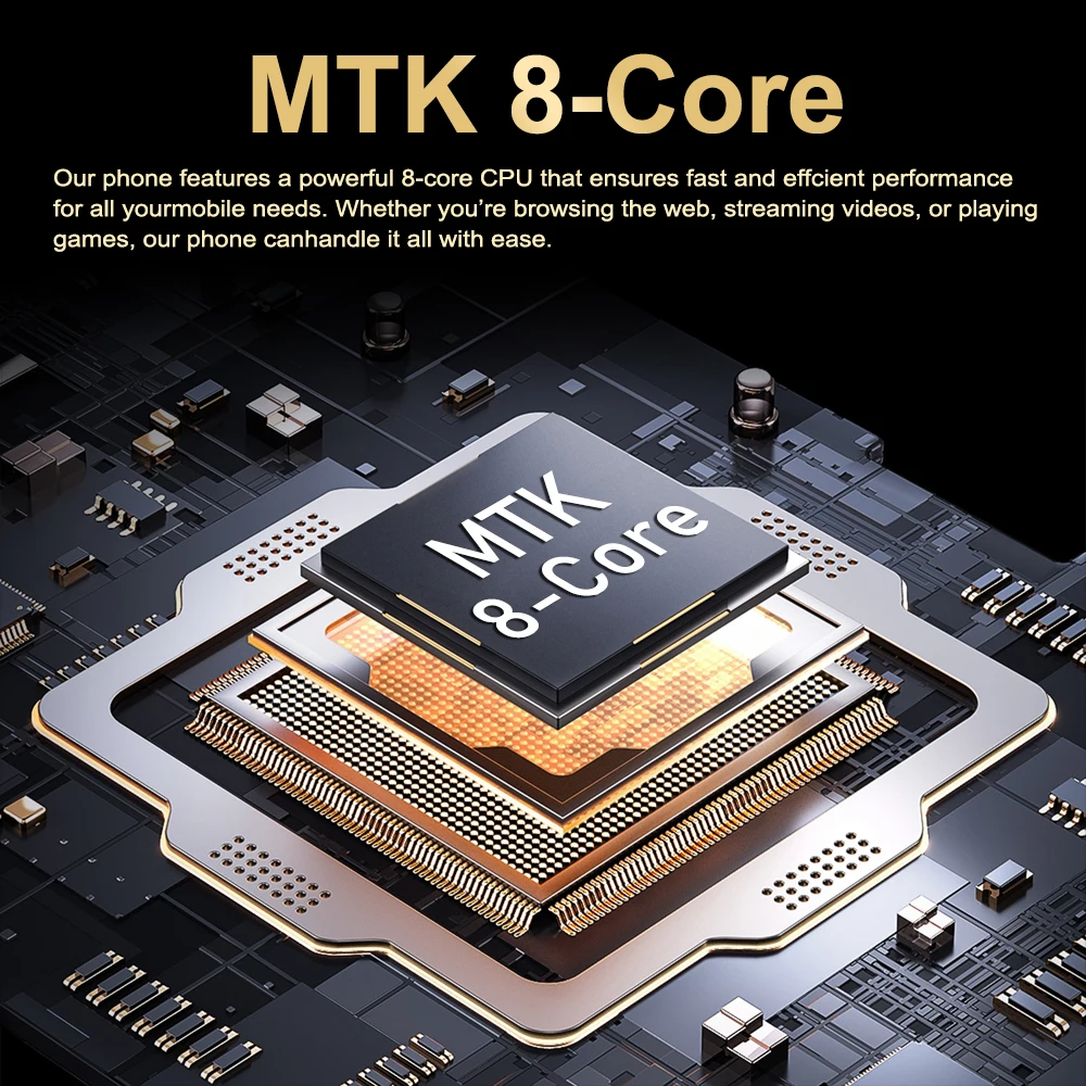 هاتف FUFFI X7 Pro الذكي Android14 5G بطاقة مزدوجة 6.56 بوصة HD 12GB + 1TB ROM MTK 8 Core 5800mAh Google Play Store الهاتف المحمول