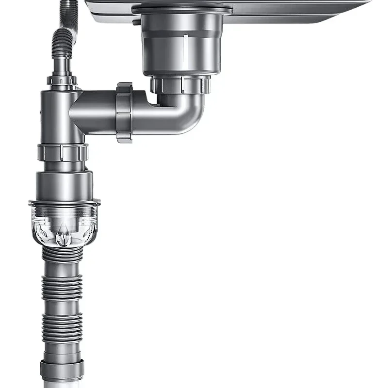 Kitchen launching set, vegetable basin, sewer pipe accessories, double sink to wash dishes