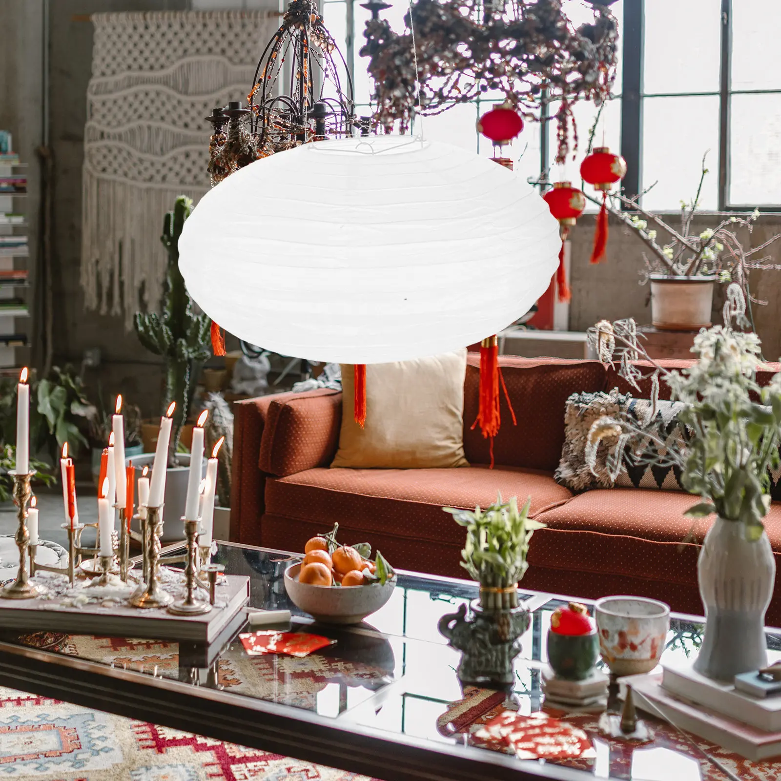 

Chic Blank Light Shade for Room Decor Paper Bulb Cover DIY Pendant Lampshade Wedding Party Ceiling Decoration Craft Ornament