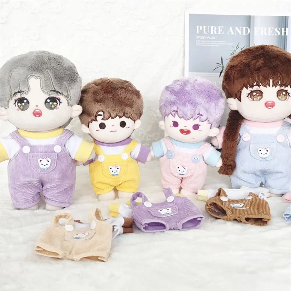 1 Set 6 Colors T-shirt Suit 1/12 Dolls Clothes T-shirt Clothes 20cm Doll Clothes Fashion Cotton Pants 15cm/20cm Doll Trousers