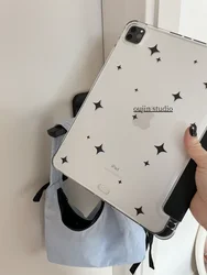 ins niche personality Black star Korean simple application 2021 11-inch protective case 2022/10.2 protective case air5 Flat cove