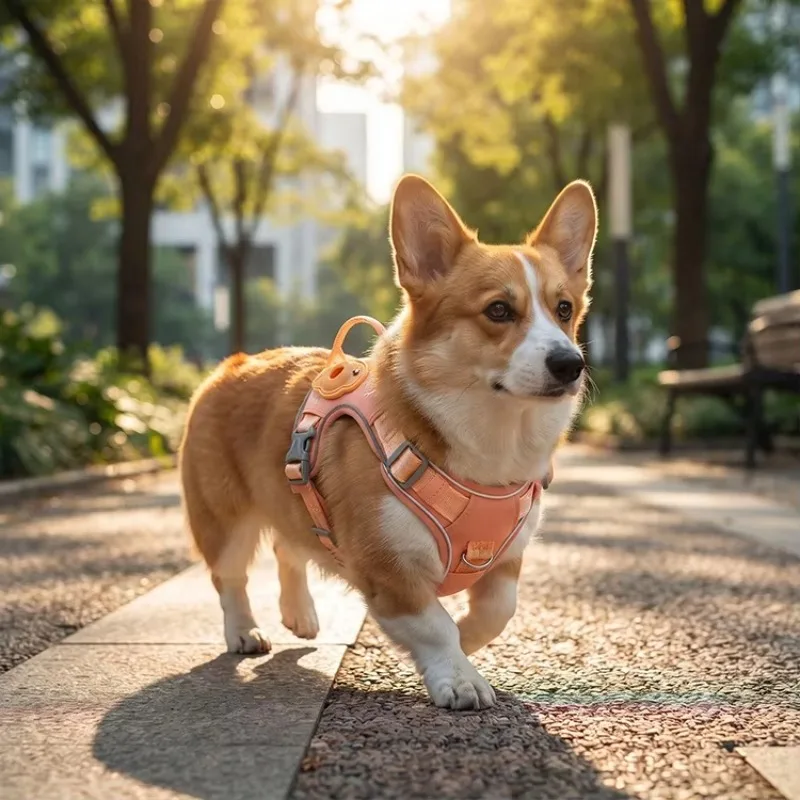 Compatible Fashion Dog Harness Anti-Pull Training Vest Breathable Mesh Comfort Secure Adjustable