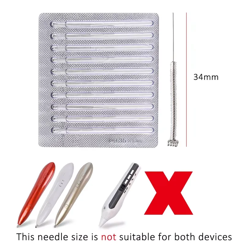 Mini Mole Removal Pen Needles Acupuncture for Spot Mole Freckle Plasma Point Pen Machine Beauty Accessorie Face Skin Care Tool