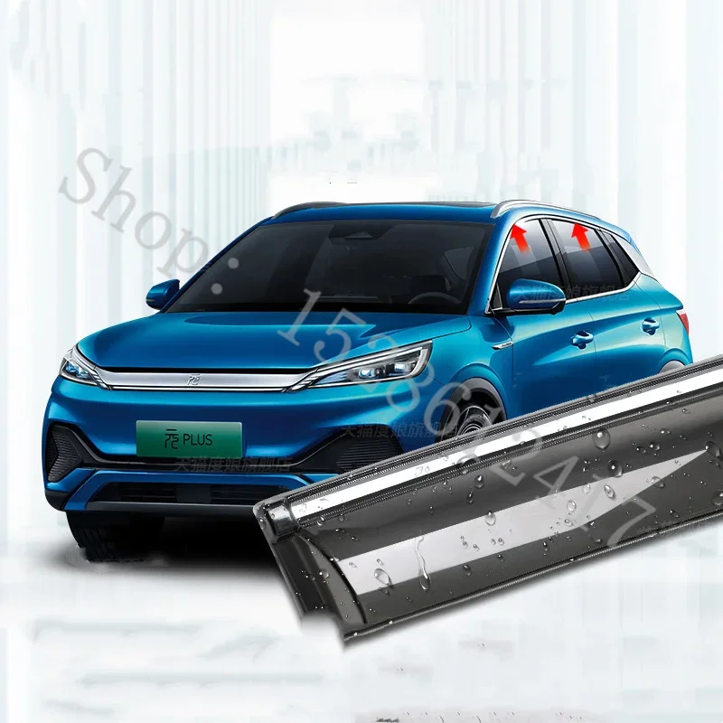 

Side Window Deflector For BYD Yuan Plus Atto 3 2021 2022 2023 Window Visor Awnings Shelters Vent Shades Sun Rain Deflector Guard