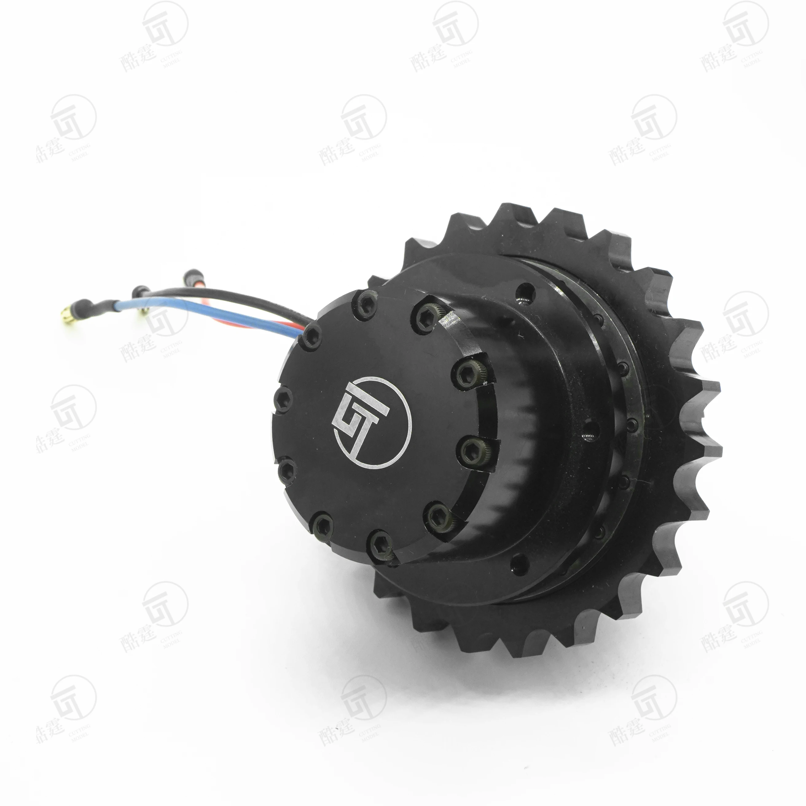 CUT Model 1 pair of RC excavator model simulation brushless drive wheels robot brushless walking wheels CUT-QD-10