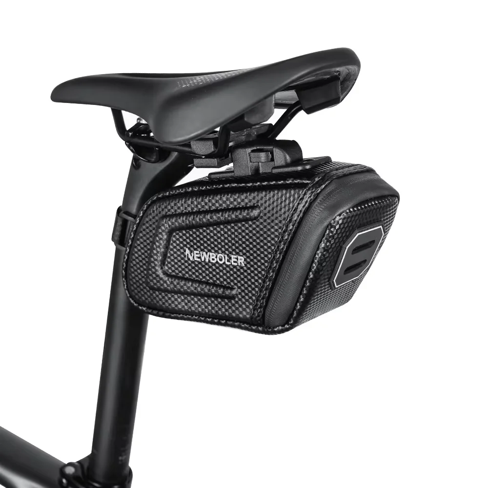 AliExpress NEWBOLER Waterproof Bicycle Saddle Bag MTB Road Bike Saddlebags With Intelligent Taillight Bicycle Tool Holder Bag Accessories