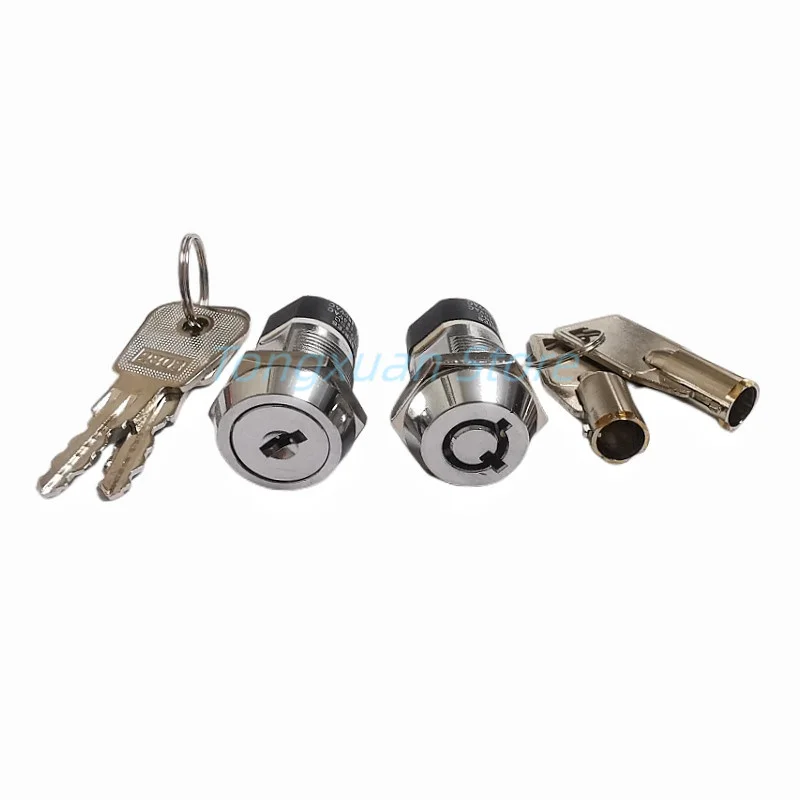 1pc 19mm Metal 4Pin ON-OFF 2 Positions DPST A Series Electronic Power Lock Key Switch 2NO 2NC 1902 4A 125VAC 2A 250VAC