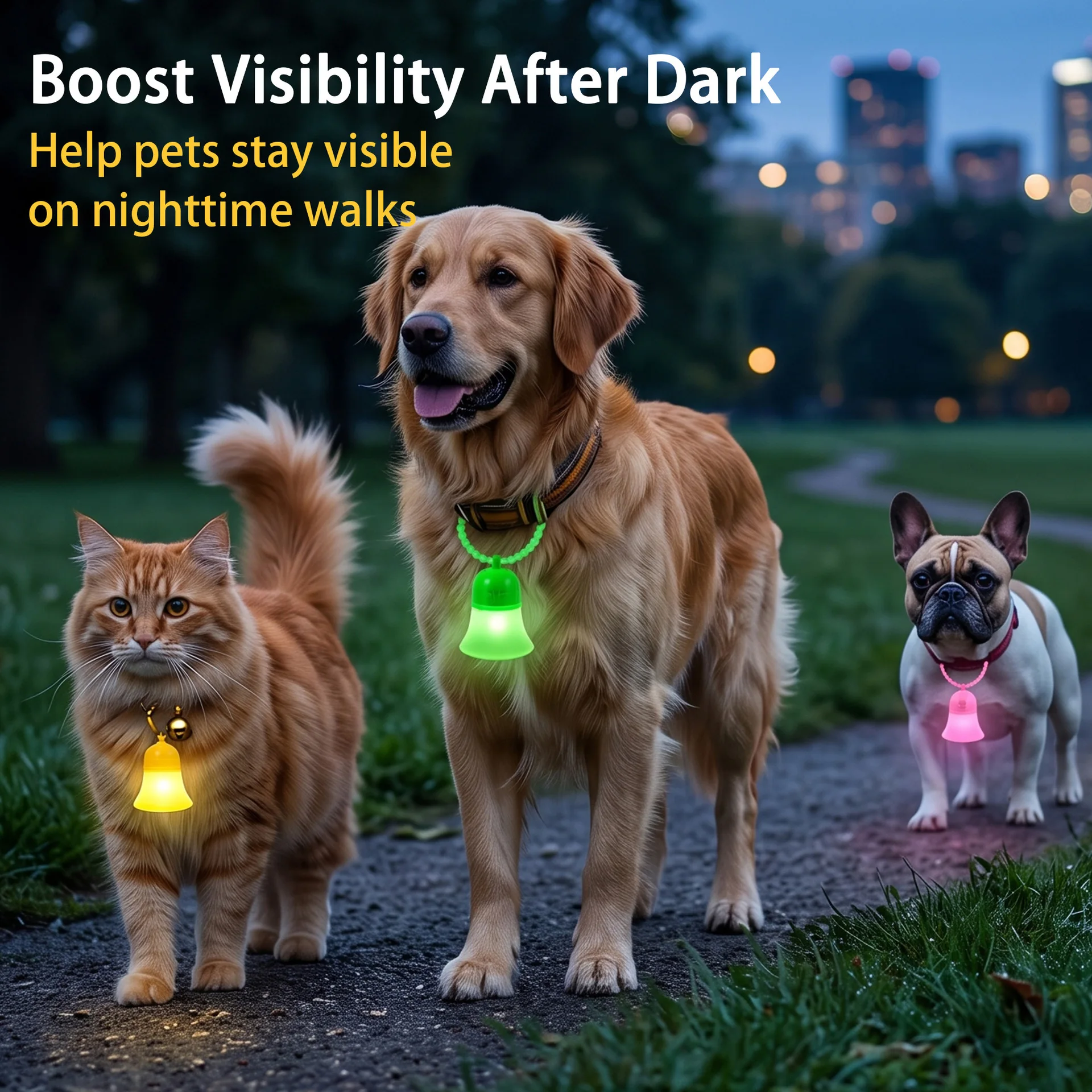 Led Dog Collar Glowing Rechargeable Usb - Collar de luz LED recargable para