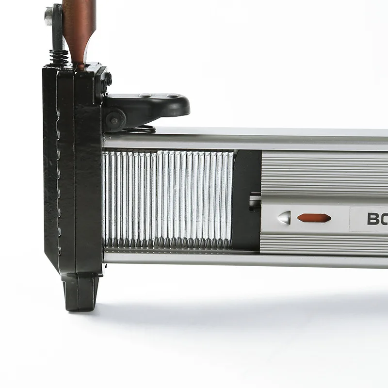 Imagem -05 - Manual Semi-automática Aço Nail Gun Nailer Wire Slot Carpintaria Decoração Reload Rebound Installer Driver St38