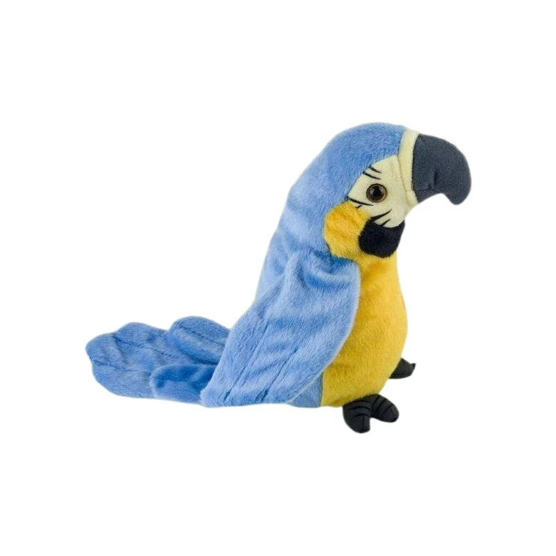 لعبة الببغاء الناطقة من القطيفة على شكل حيوان محشو يكرر ما تقول سجل إلكتروني متحرك يتحدث الطيور الحيوانات الأليفة للأطفال #6