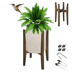 Piso ajustável tipo planta stands, plantas de interior plantador, prateleira rack, vaso de flores, suporte de exibição para jardim varanda