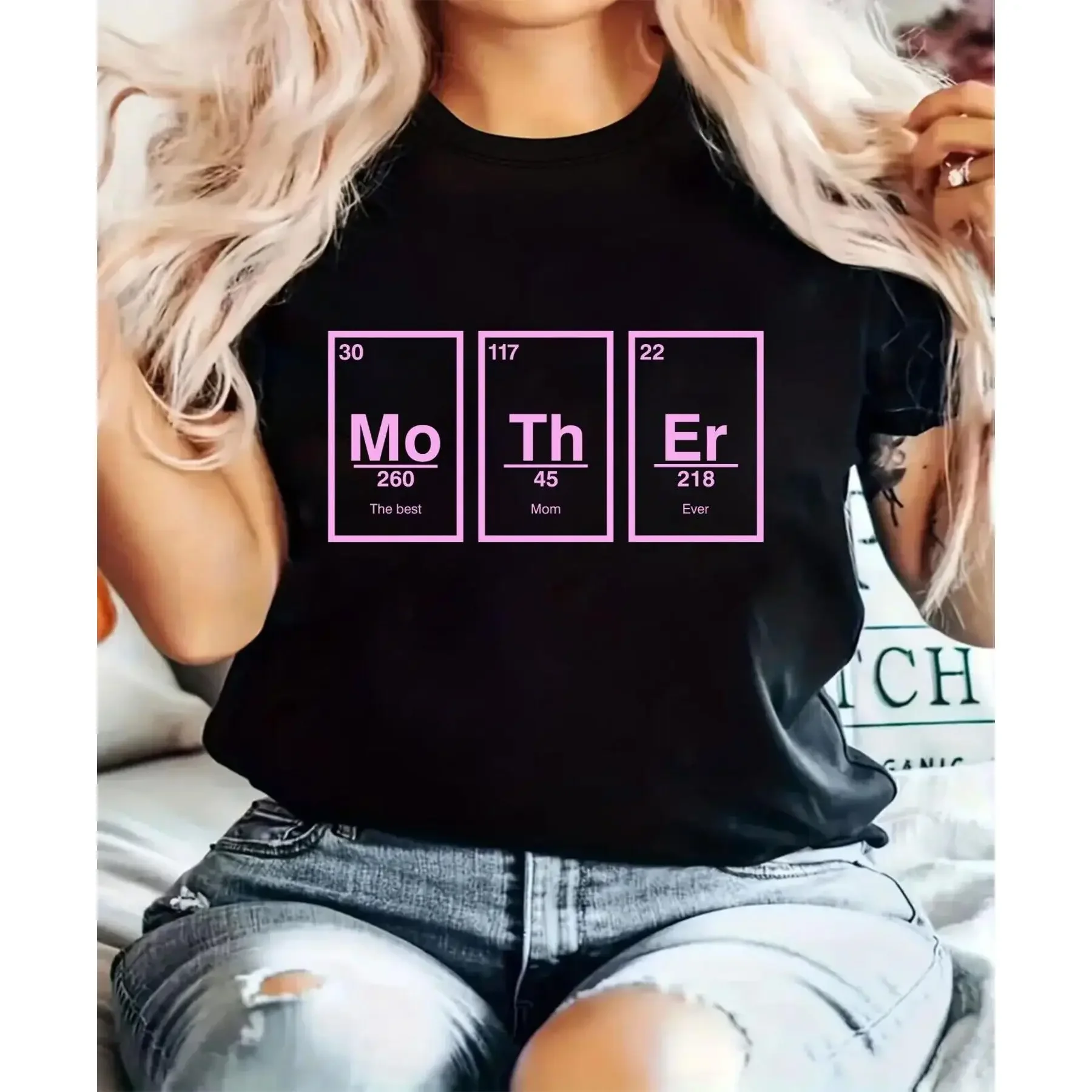 

Футболка Mo Th Er, футболка The Best Mom Ever, футболка в подарок для мамы, день матери