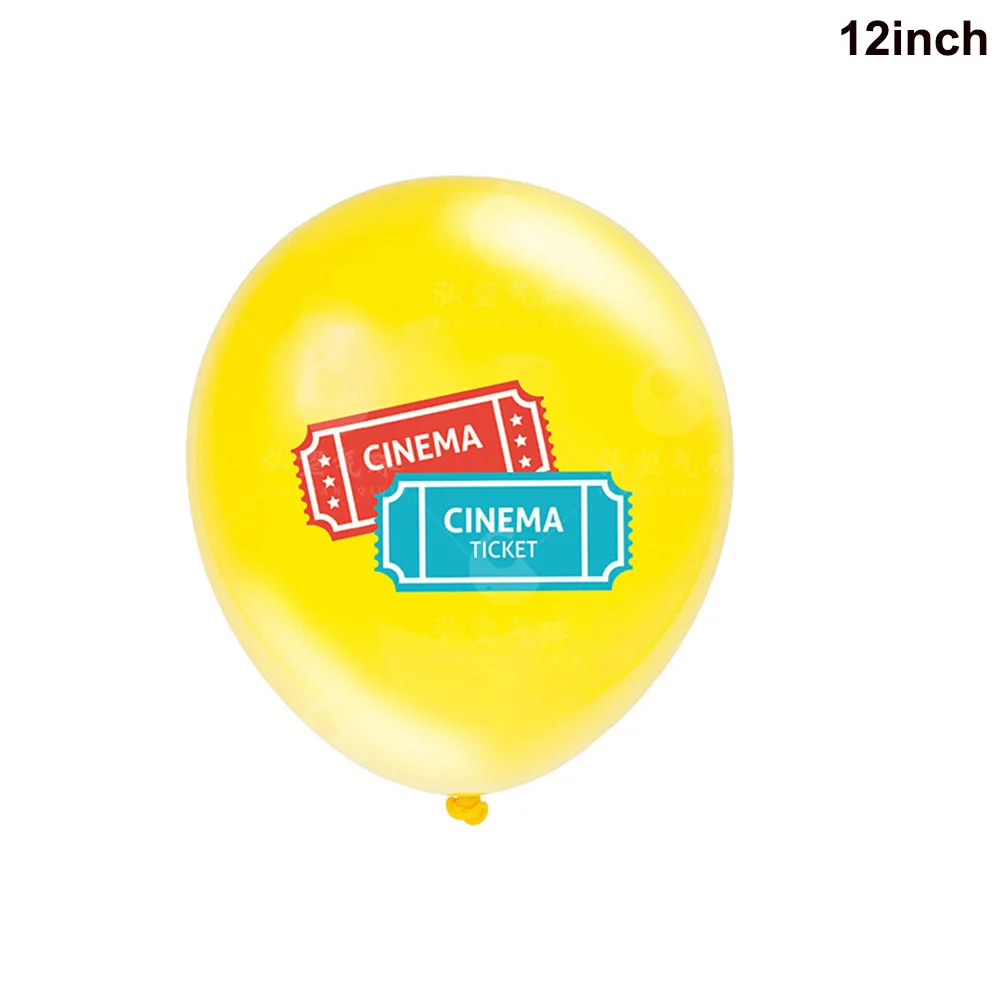 Party Cupcake Topper Film Nacht Paries Geburtstag Film Thema Party Popcorn Kino Ticket Lampe Licht Kamera Kuchen Dekoration – Detail 11