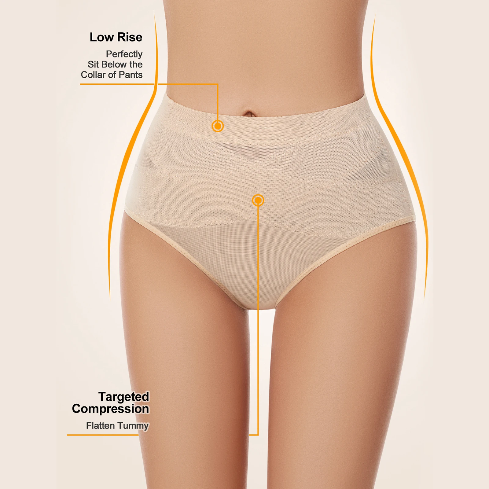 Simiya Frauen Shape wear Control Höschen Bauch Kontrolle Schlüpfer Low Rise Cross Compression Abs Shaping Hosen Slips Body Shaper