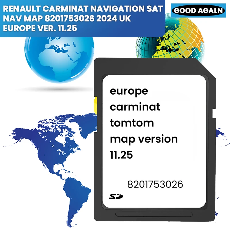 Renault CARMINAT Navigation Sat Nav Map 8201753026 2024 UK, EUROPE ver. 11.25