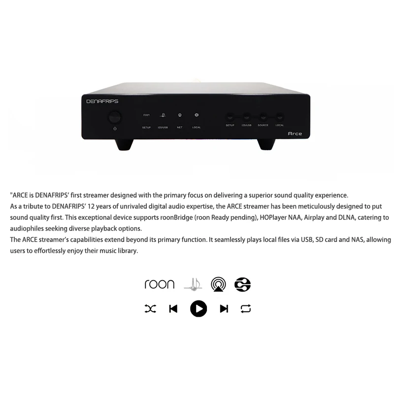 DENAFRIPS ARCE Streaming Media Network Player HiFi High-End Audio Sound Amplifier 24Bit